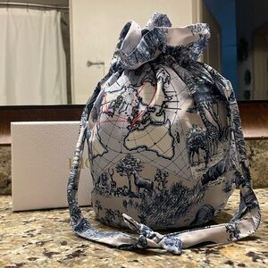 Dior Around the World Drawstring Bag